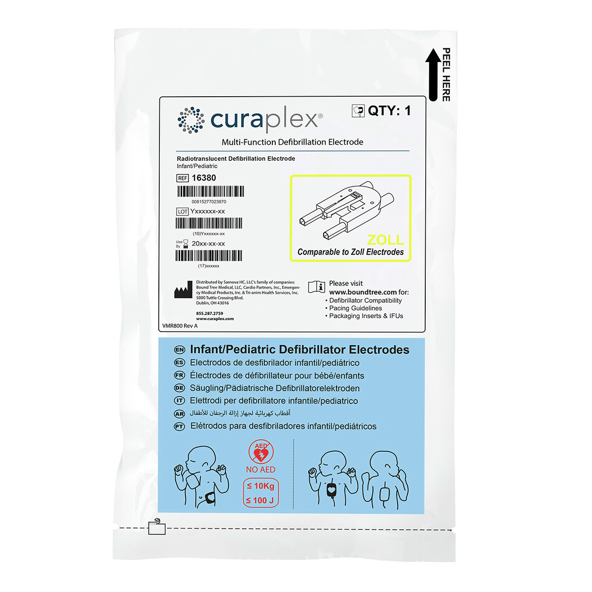 Electrode Defibrillator/Pacemaker Radiotransluce .. .  .  